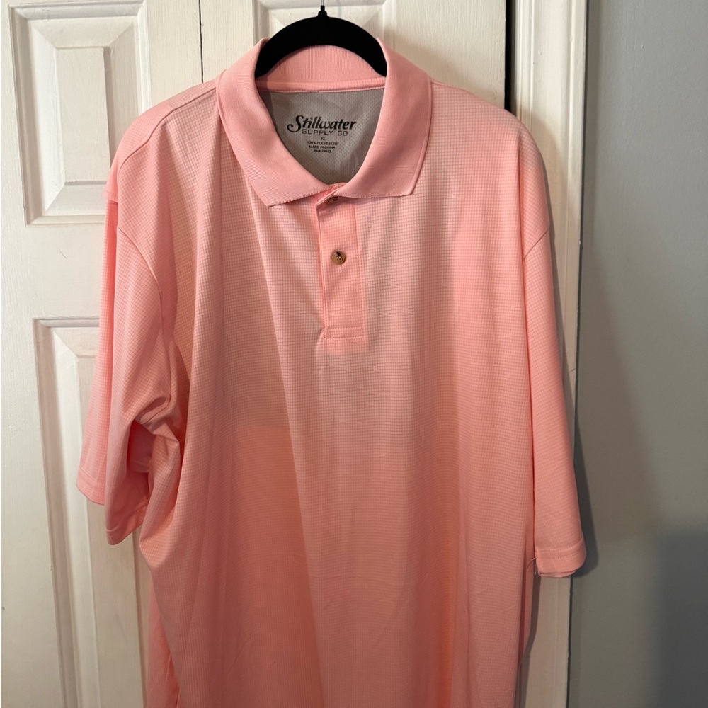 Stillwater Men's Light Pink Polo Shirt